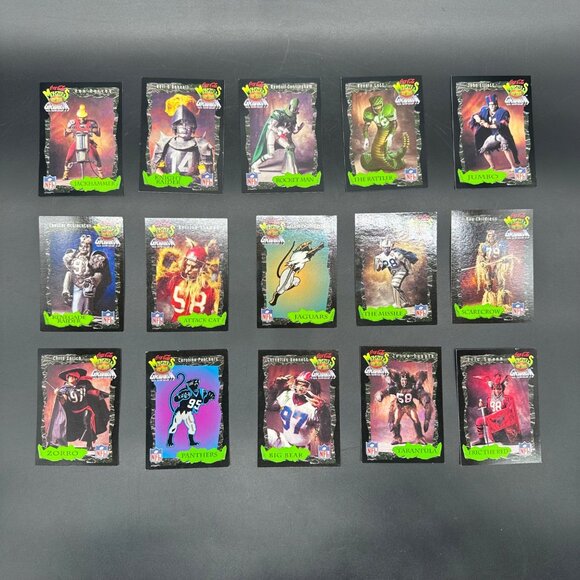 Vintage Football Cards 1994 Monsters Of The Gridiron NFL Lot Of 15 Sports Faulk - Picture 1 of 5